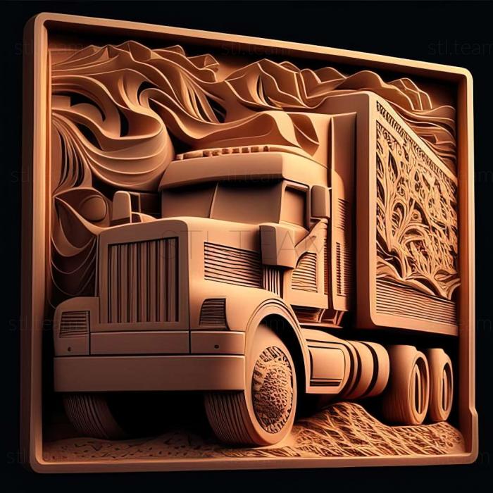 3D модель Симулятор грузовика 19 игра (STL)